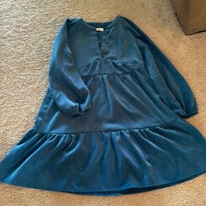 Corduroy dress top buttons Zara kids